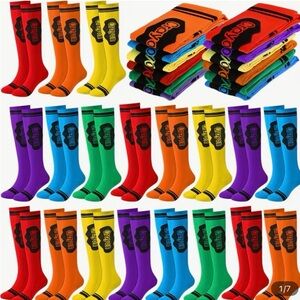 Colorful Gildan Girls/womenCrew Socks -sold separately… price is per pair